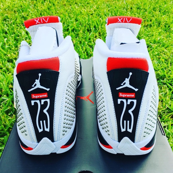 AIR JORDAN RETRO 14 “SUPREME WHITE” - Picture 4 of 8